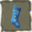 Blue Christmas Stocking