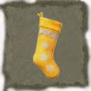 Yellow Christmas Stocking