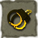 Gold Prison Guard Handcuffs